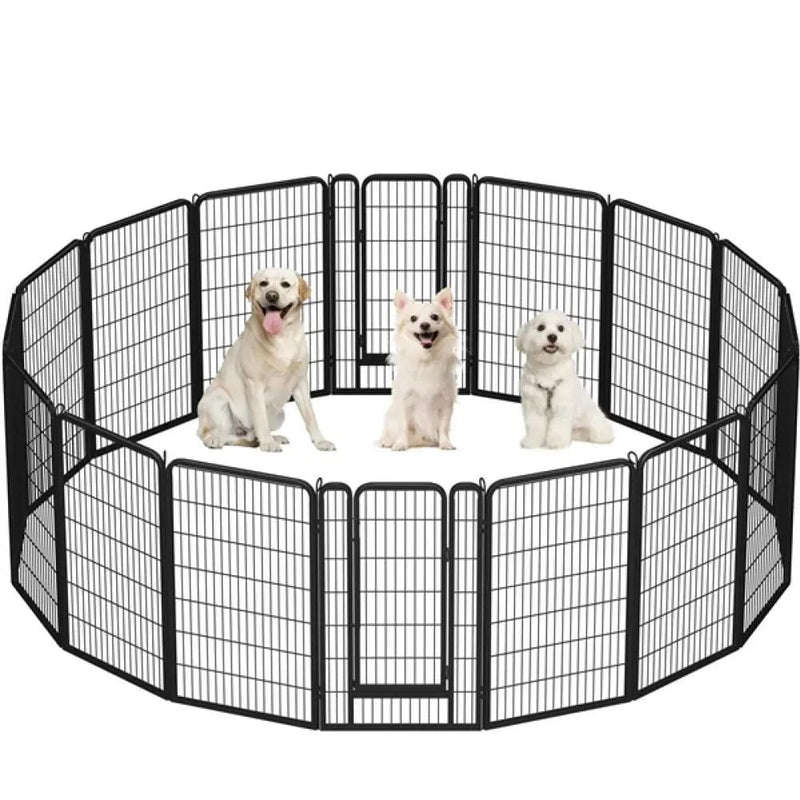 16pcs Dog pen Panels 120cm Height by Yaheetech