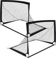 2PCS Portable Kid Soccer Football Goals Pop Up Soccer Goals by salelink.co.nz