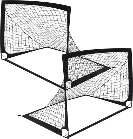 2PCS Portable Kid Soccer Football Goals Pop Up Soccer Goals by salelink.co.nz