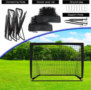 2PCS Portable Kid Soccer Football Goals Pop Up Soccer Goals by salelink.co.nz
