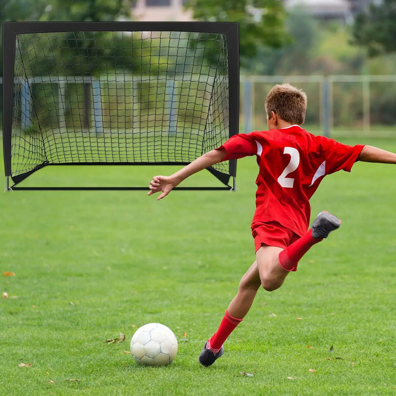 2PCS Portable Kid Soccer Football Goals Pop Up Soccer Goals by salelink.co.nz