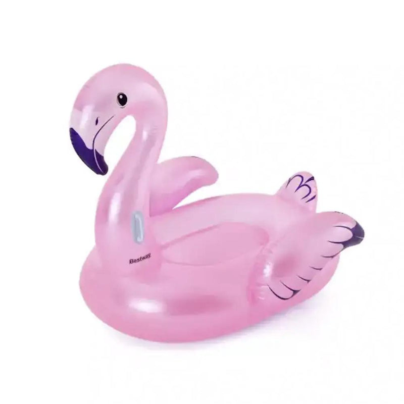Bestway 1.27x1.27m Flamingo Inflatable Rider Water Ride On Pool Float by salelink.co.nz