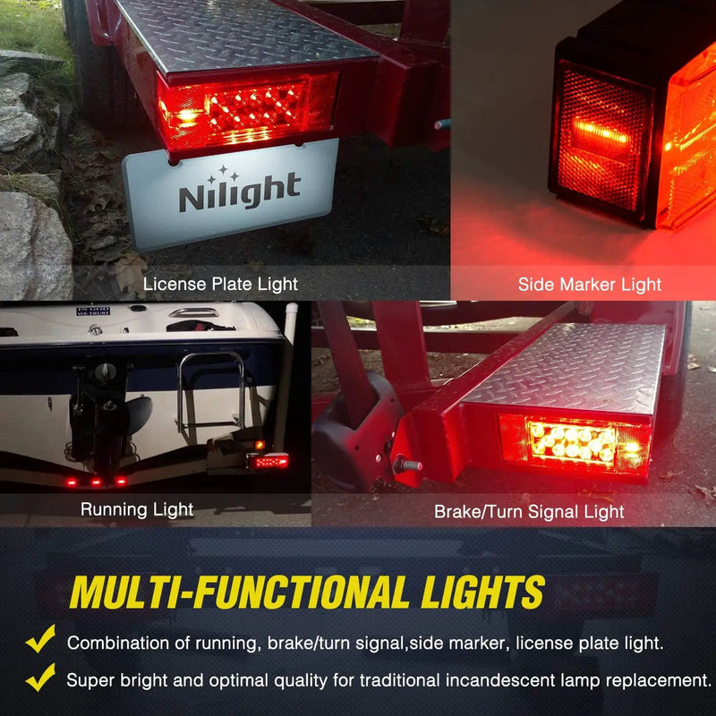 2PCS 12V Trailer Tail Lights by salelink.co.nz