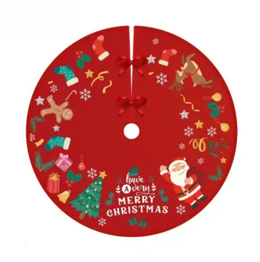 Christmas Tree Skirt 90x90cm by salelink.co.nz