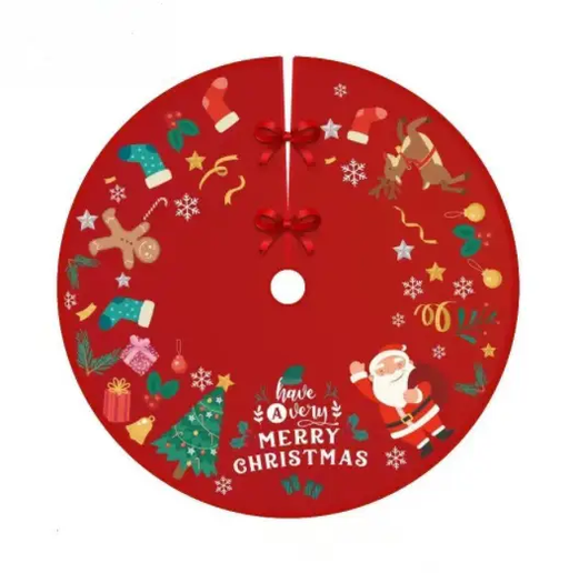Christmas Tree Skirt 90x90cm by salelink.co.nz