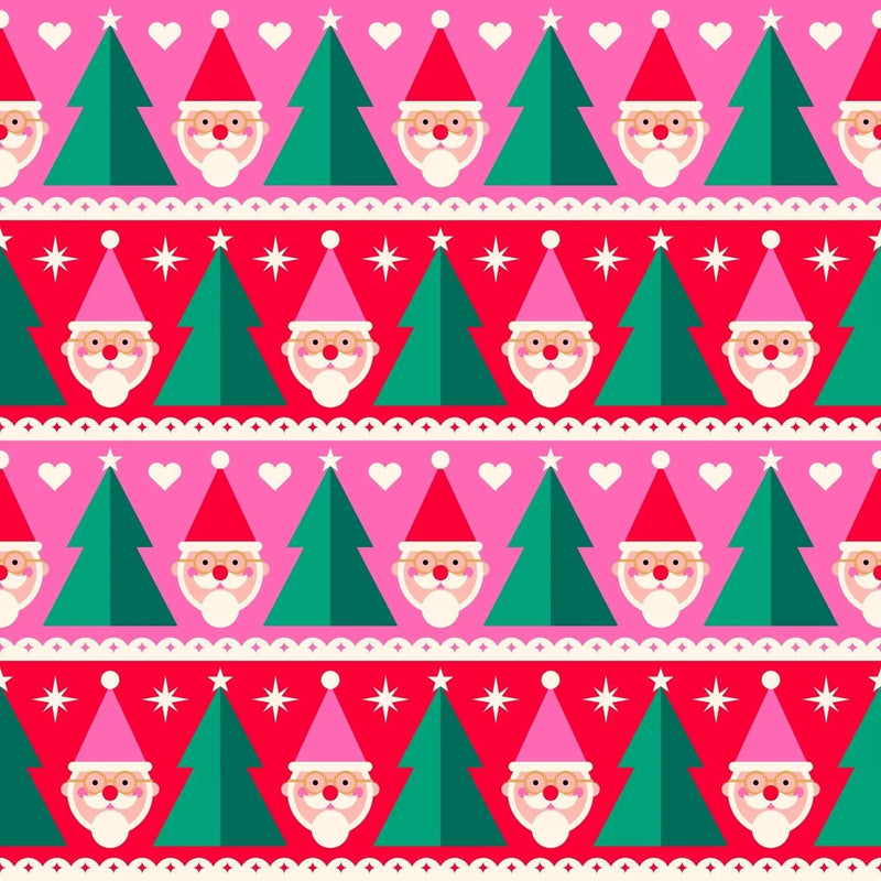 Waste Free Celebrations Furoshiki Wrapping Cloths Feliz Navidad Papá Noel - 4 Furoshiki Gift Wraps Feliz Navidad Papá Noel - 4 Furoshiki Gift Wraps