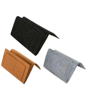 Habicare Felt Bedside Hanging Storage Pocket for Remotes, Phones & Books Felt Bedside Hanging Storage Pocket for Remotes, Phones & Books