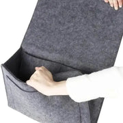 Habicare Felt Bedside Hanging Storage Pocket for Remotes, Phones & Books Felt Bedside Hanging Storage Pocket for Remotes, Phones & Books