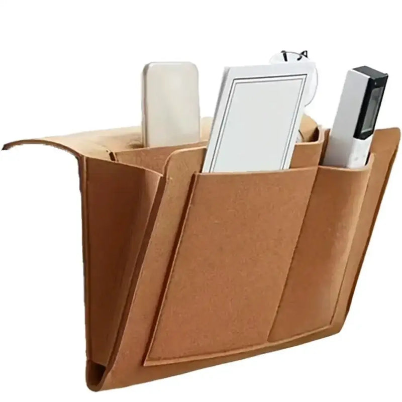 Habicare Felt Bedside Storage Bag with Hanging Pockets Felt Bedside Storage Bag with Hanging Pockets