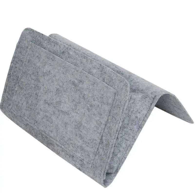 Habicare Felt Bedside Storage Bag with Hanging Pockets Felt Bedside Storage Bag with Hanging Pockets