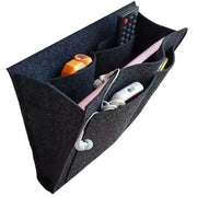 Habicare Felt Bedside Storage Bag with Hanging Pockets Felt Bedside Storage Bag with Hanging Pockets
