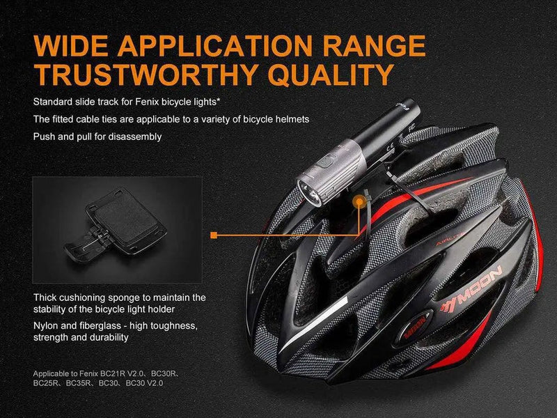 Fitness New Zealand Fenix ALD-08 Helmet Bicycle Light Holder With Quick Release Mount Fenix ALD08 Helmet Light Holder With Quick Release