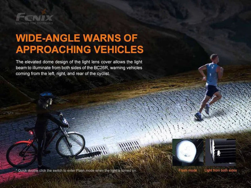 Fitness New Zealand Fenix BC26R Rechargeable Bike Light 1600 Lumen Front Headlamp Fenix BC26R Rechargeable Bike Light 1600 Lumens