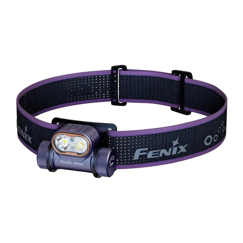 Fitness New Zealand Headlamp Fenix HM55R Rechargeable Headlamp 1200 Lumens Purple Fenix HM55R Rechargeable Headlamp 1200 Lumens