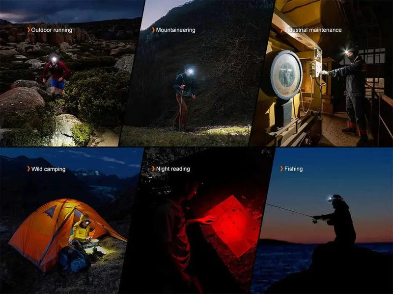 Fitness New Zealand Fenix HP12RT Headlamp 1300 Lumens Rechargeable LED Light Fenix HP12RT Headlamp 1300 Lumens Rechargeable