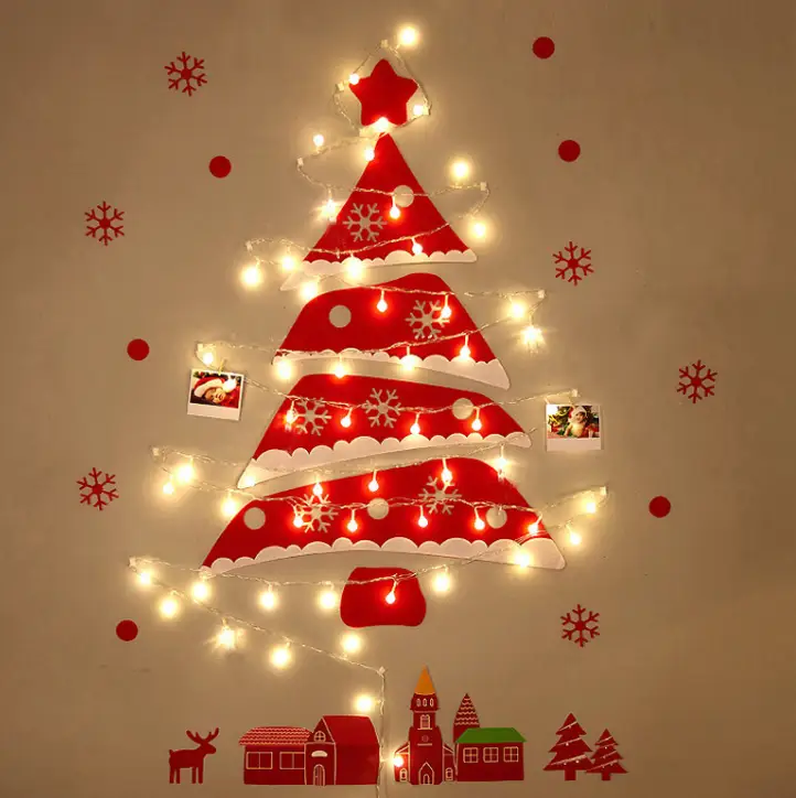 DIY Felt Christmas Tree with Light by salelink.co.nz