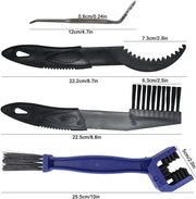 8PCS Motorcycle Bike Chain Gears Cleaning Brushes Tools by salelink.co.nz