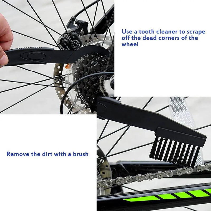 8PCS Motorcycle Bike Chain Gears Cleaning Brushes Tools by salelink.co.nz