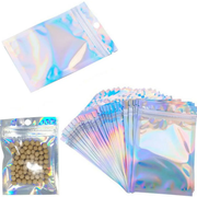 50pcs 20 x 30cm Colorful Holographic Ziplock Mylar Bags by salelink.co.nz