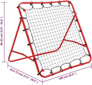 100X100cm Adjustable Football Kickback Rebounder by salelink.co.nz
