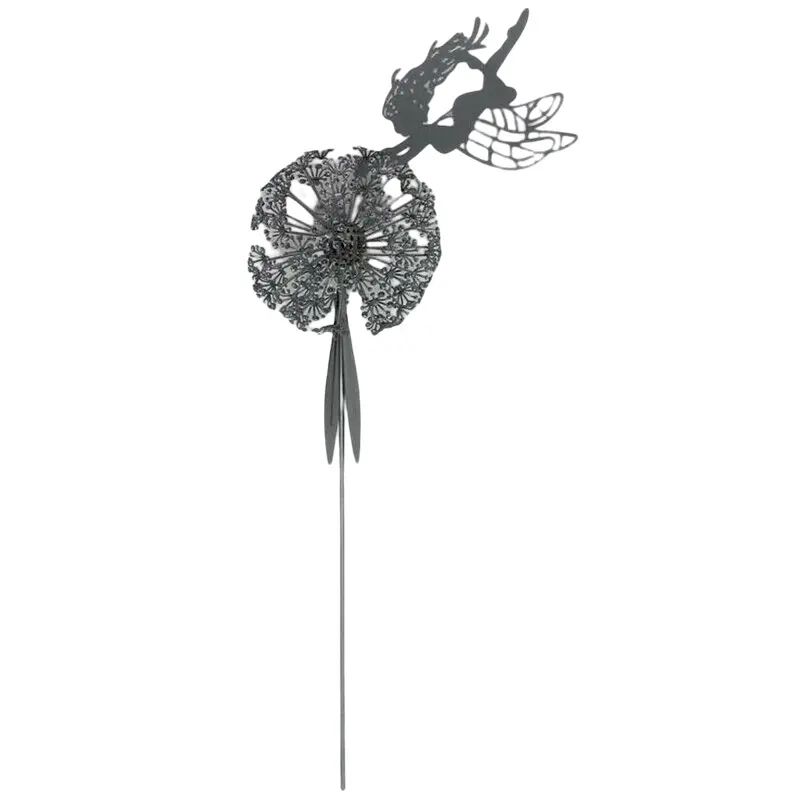 Dancing Fairy Metal Statue Garden Decoration Outdoor Pathway Decorative by salelink.co.nz