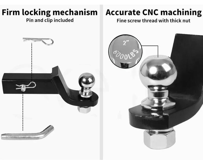 Trailer Hitch Mount with 2-Inch Ball by salelink.co.nz