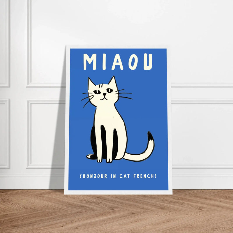 Miaou by Blank Wall Print Shop
