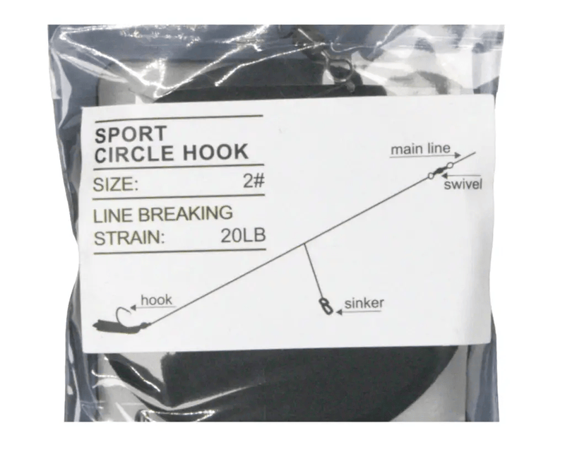 Hook Em Long Paternoster Rig With Size 2 Circle Hook Blue Green 2 Pack