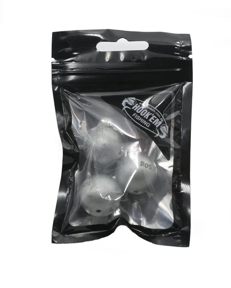 Non Lead Round Sinker 50G 23.2mm Diameter 2.5mm Hole Pack Of 3