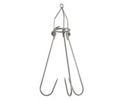 Large Heavy Duty Cliff Gaff - 3 x 8mm Hooks on Ring - WA Style - Stainless Steel
