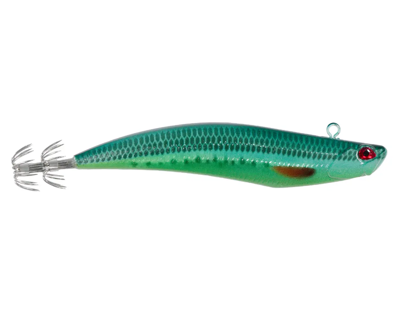 Squid Jig 3 Gram Bait Fish Style Green With Dark Green Spots