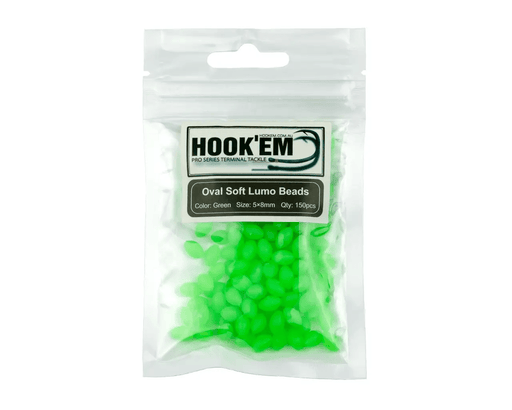 Hook Em Red Lumo Soft Beads 6mm 100 Pack Australian Made – view 2