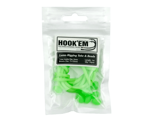 Hook Em Australian Made Lumo Rigging Soft Red Tube 1 Meter 1.5mm Hole – view 1