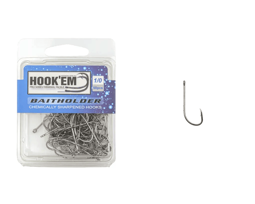 Hook Em Batiholder X Hook COLOUR Nickel Coated - Blister Pack - X Per Pack