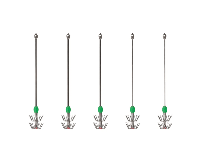 Australian Made 6 Inch Squid Jig With Glow Bead Metal Lure 10 Pack