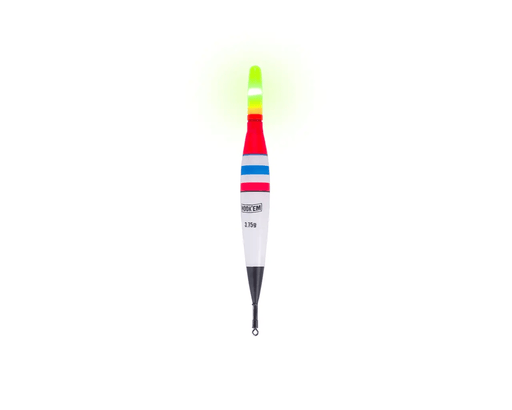 Hook Em Float Electronic Foam Pencil Weighted 3.75g Red Or Green Light – view 2