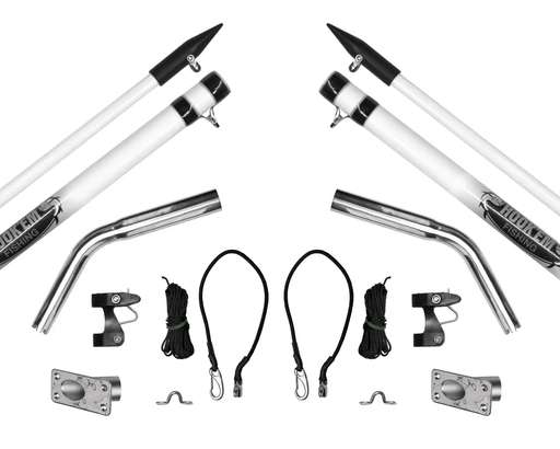 Complete Outriggers Set 15ft Fibreglass Poles Spears Snouts Rigging Kit