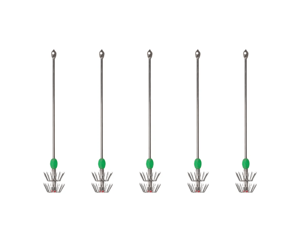 Hook Em Squid Jig Metal Eight Inch With Glow Bead 10 Per Pack – view 1