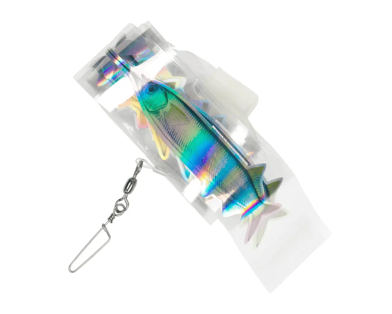 Teaser Strip Ribbon 150cm with Single Holographic 8 x Red Bait