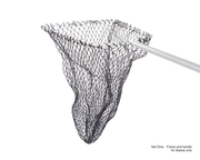 Fly Fishing Net With Lanyard 65cm Long 30cm Deep Landing Net