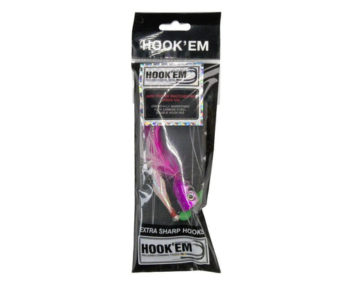 Hook Em Surf Popper Snatcher - X Double Hook Rig - COLOUR – view 2