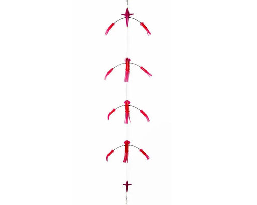 Surface Teaser Flip Flop with 7 Inch Exciter Birds with Reflective Strip