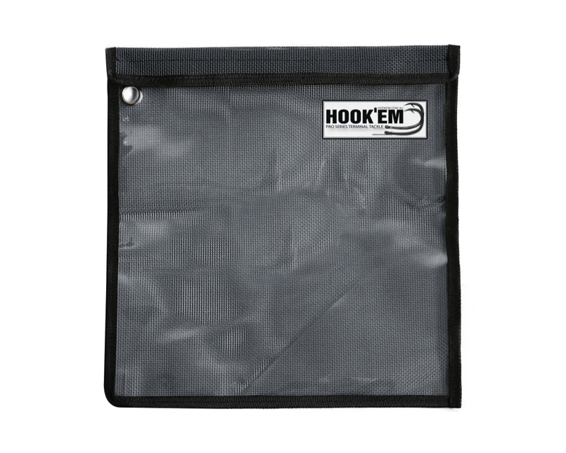 Rigging Lure Pouch 32x32cm Black Velcro Top Australian Made