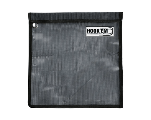 Rigging Lure Pouch 32x32cm Black Velcro Top Australian Made