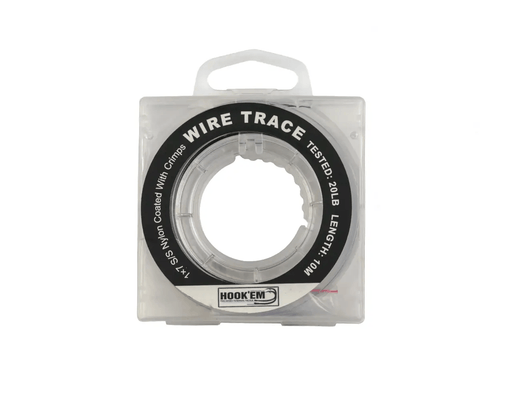 Hook Em Black Coated 2mm Wire 400lb 89m 1kg Bulk Roll Rigging – view 1