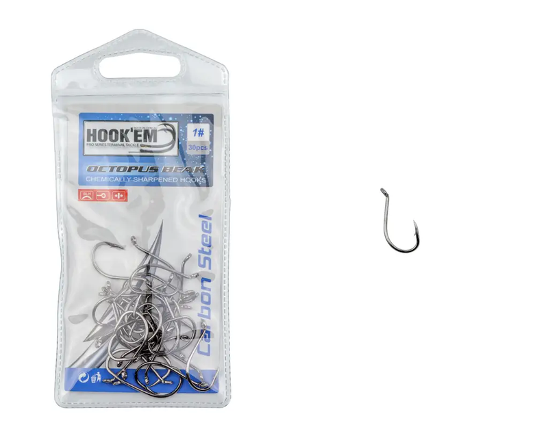 OBH1#30 - Octopus Beak Hook 1# - 30 Pack