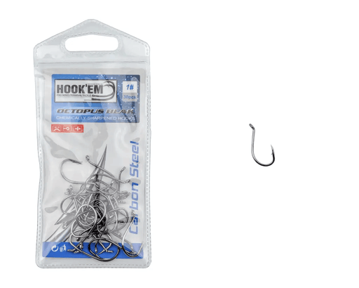 Hook Em Octopus Beak X# Hooks COLOUR Nickel Coated - Prepack - X Per Pack