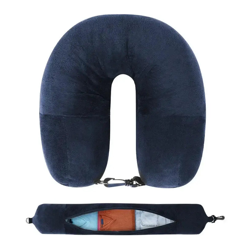 Fillable U-Shaped Travel Neck Pillow (available in 3 colours) by Habicare