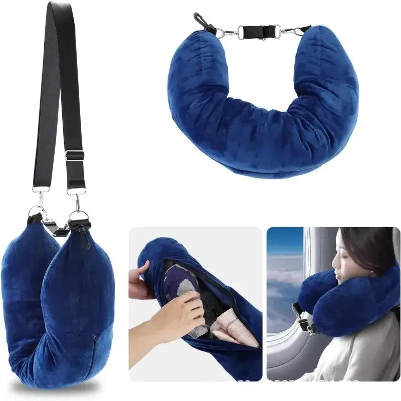 Fillable U-Shaped Travel Neck Pillow (available in 3 colours) by Habicare