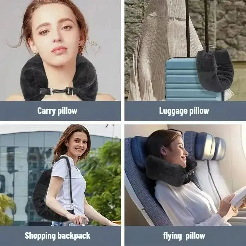 Fillable U-Shaped Travel Neck Pillow (available in 3 colours) by Habicare